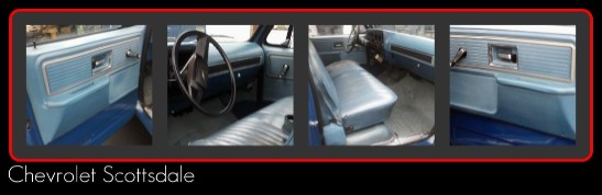 Chevrolet Scottsdale with vinyl repair and door gasket replacement
